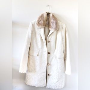 Xhilaration Women’s Detachable Faux Fur-Lined Coat